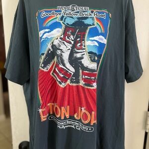 NWT Daydreamer Elton John Goodbye Yellow Brick Road T-Shirt 1X